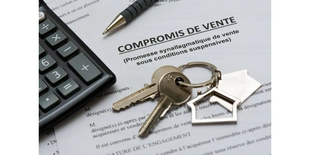 Compromis de vente, clés et calculatrice